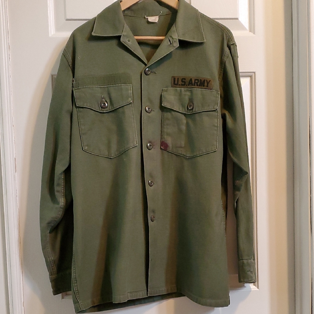 U.S. Army Olive Drab Military Field Shirt Jacket